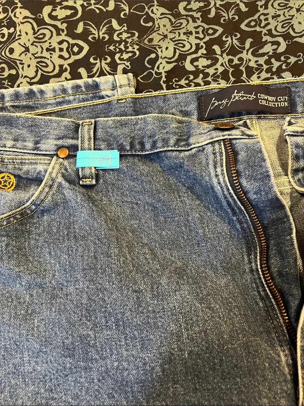Wrangler George Strait Men's Light Blue Straight Jeans